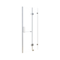 120 x 200cm Wall to Wall Frameless Shower Screen 10mm Glass By Della Francesca V63-831521
