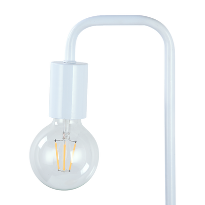 Modern Table lamp Desk Light Timber Base Bedside Bedroom White V63-831561