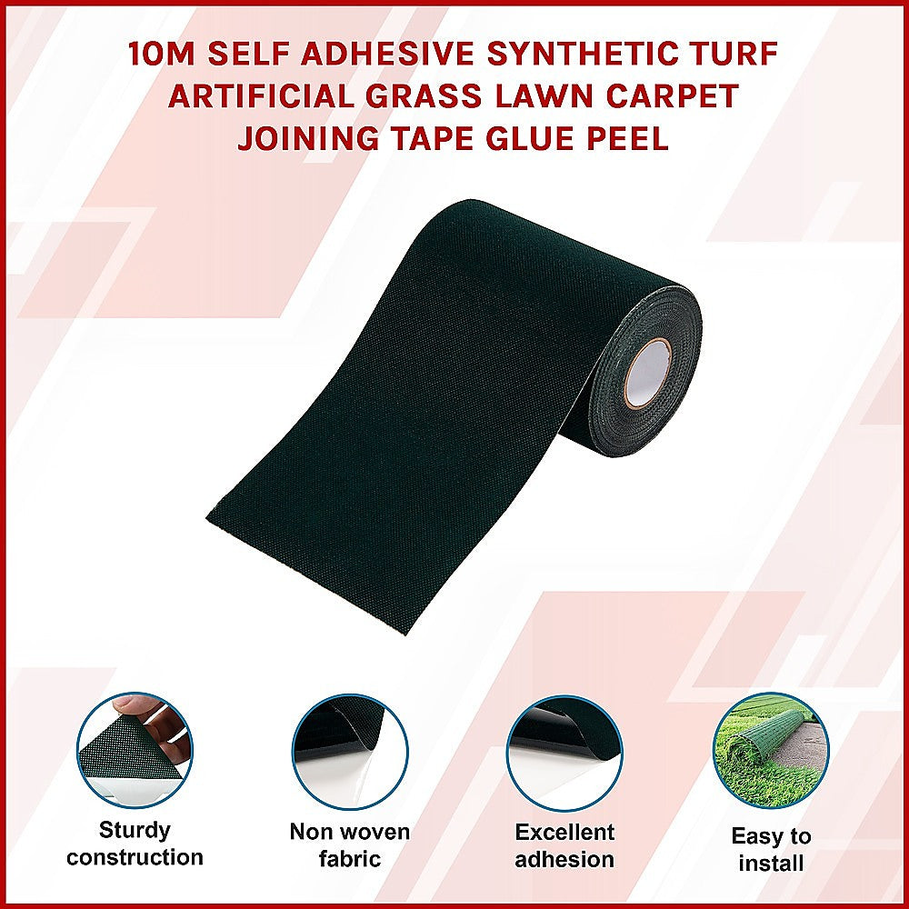10m Self Adhesive Synthetic Turf Artificial Grass Lawn Carpet Joining Tape Glue Peel V63-831631