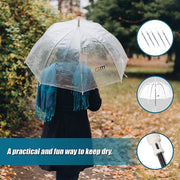 5x Clear Transparent Rain Walking Umbrella Parasol PVC Dome Wedding Party Favour V63-831651