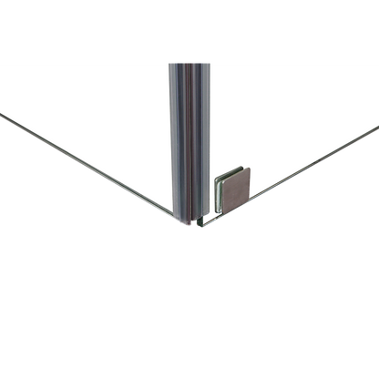 1000 x 1000mm Frameless 10mm Glass Shower Screen By Della Francesca V63-831661