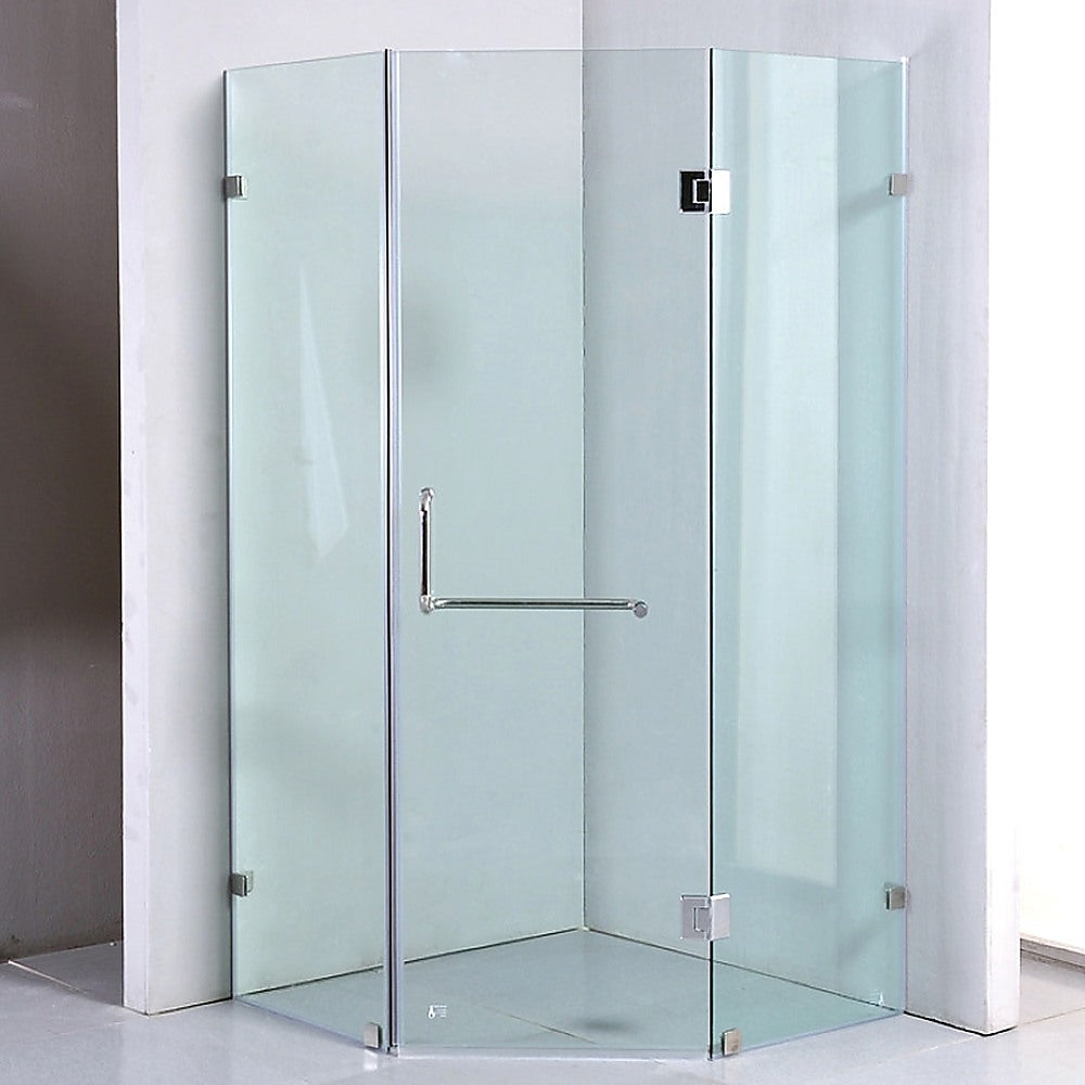 1000 x 1000mm Frameless 10mm Glass Shower Screen By Della Francesca V63-831661