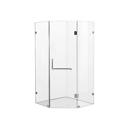 1000 x 1000mm Frameless 10mm Glass Shower Screen By Della Francesca V63-831661