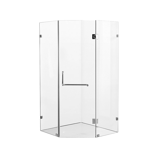 900 x 900mm Frameless 10mm Glass Shower Screen By Della Francesca V63-831671