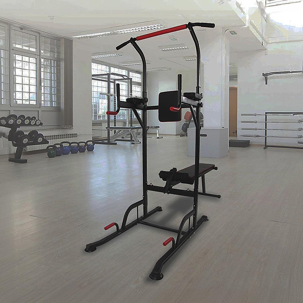 Power Tower Pull Up Weight Bench Dip Multi Station Chin Up Home Gym Equipment V63-831701