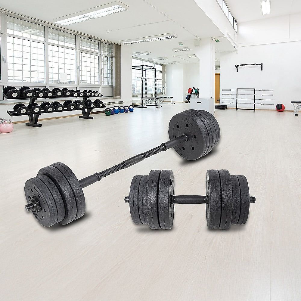 20kg Dumbbell Set Home Gym Fitness Exercise Weights Bar Plate V63-831711