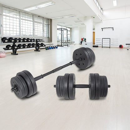 20kg Dumbbell Set Home Gym Fitness Exercise Weights Bar Plate V63-831711