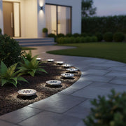 12x Solar Powered LED Buried Inground Recessed Light Garden Outdoor Deck Path V63-831721