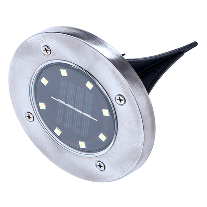 12x Solar Powered LED Buried Inground Recessed Light Garden Outdoor Deck Path V63-831721