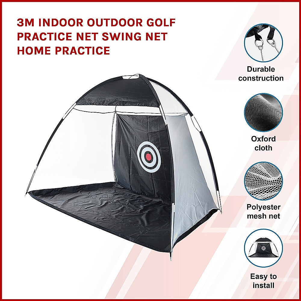 3m Indoor Outdoor Golf Practice Net Swing Net Home Practice V63-831741