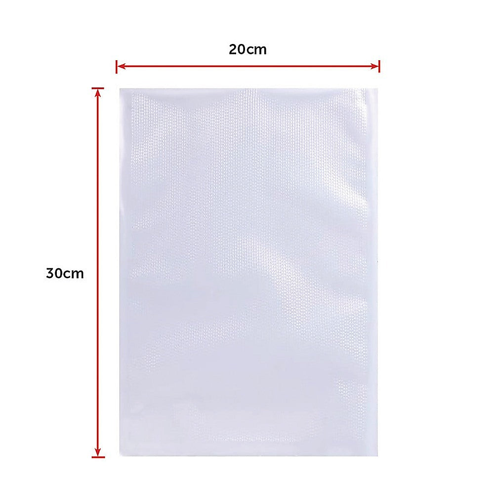 100x Vacuum Sealer Bags Food Storage Saver Heat Seal Cryovac 20cm x 30cm V63-831761