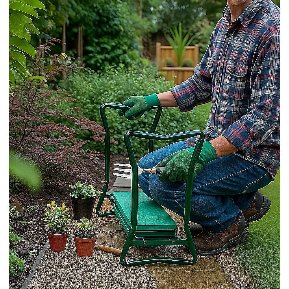 Garden Seat Folding Kneeler Bench Kneeling Soft Eva Pad V63-831771