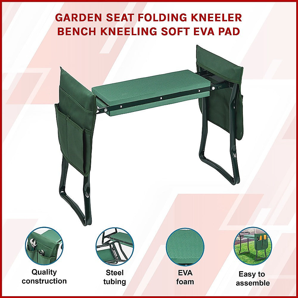 Garden Seat Folding Kneeler Bench Kneeling Soft Eva Pad V63-831771