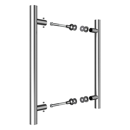 Round 300mm Stainless Steel Push Pull Door Handle for Wood Glass V63-831861