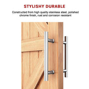 Round 300mm Stainless Steel Push Pull Door Handle for Wood Glass V63-831861