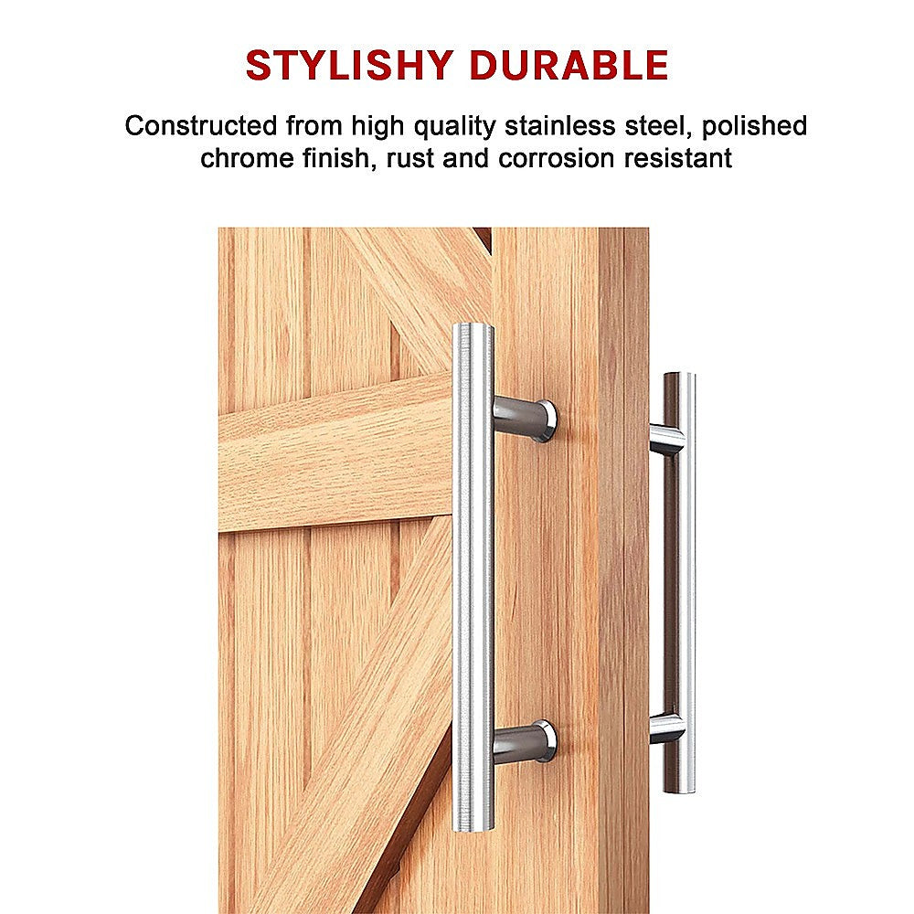 Round 300mm Stainless Steel Push Pull Door Handle for Wood Glass V63-831861