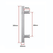 Round 300mm Stainless Steel Push Pull Door Handle for Wood Glass V63-831861