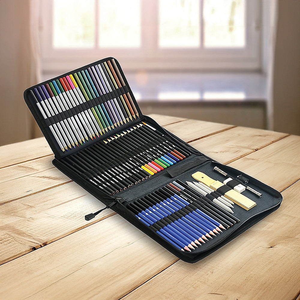 Art Sketch Pencils Oil Drawing Colouring Graphite Charcoal Pencil Set 72pcs/set V63-831871