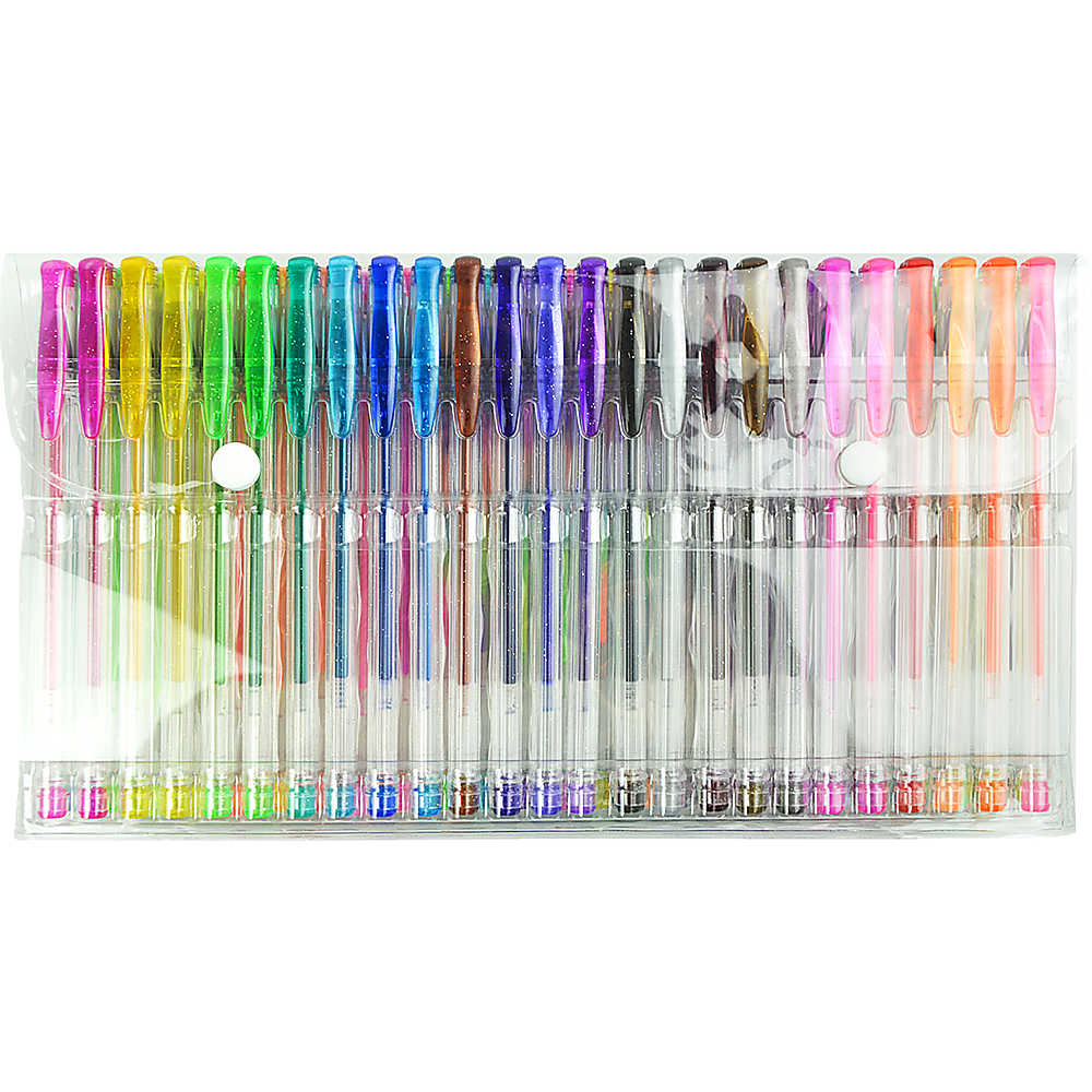 Glitter Gel Pens (100 pack) with 2.5X More Ink - Craft, Kids & Adult Colouring V63-831911