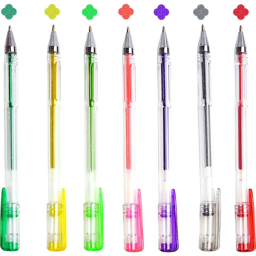 Glitter Gel Pens (100 pack) with 2.5X More Ink - Craft, Kids & Adult Colouring V63-831911