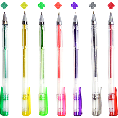 Glitter Gel Pens (100 pack) with 2.5X More Ink - Craft, Kids & Adult Colouring V63-831911