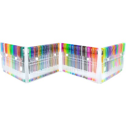 Glitter Gel Pens (100 pack) with 2.5X More Ink - Craft, Kids & Adult Colouring V63-831911