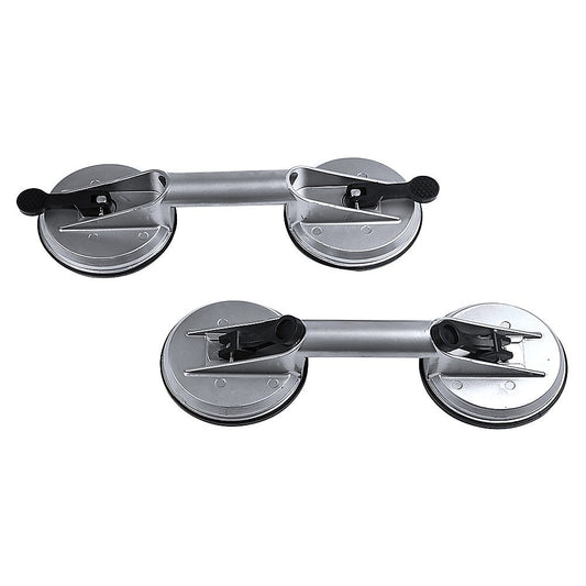 4 x Double Suction Glass Lifting Tool 70kg Vacuum Puller Lifter Aluminium V63-831921