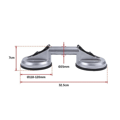 4 x Double Suction Glass Lifting Tool 70kg Vacuum Puller Lifter Aluminium V63-831921