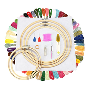 Embroidery Starter Kit Cross Stitch Kit DIY Hand Craft Stitch 50 Colour Kit V63-831951