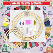 Embroidery Starter Kit Cross Stitch Kit DIY Hand Craft Stitch 50 Colour Kit V63-831951