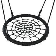 Kids Rope Swing Round Outdoor Birds Crows Nest Spider Web Swing Seat 65cm V63-832041