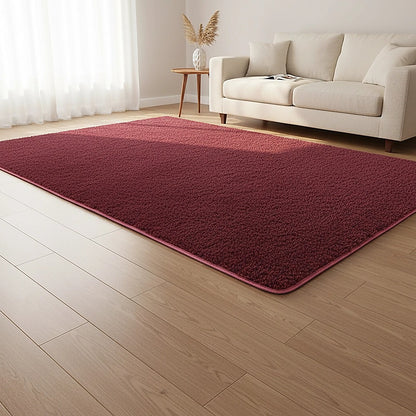 230x200cm Floor Rugs Large Shaggy Rug Area Carpet Bedroom Living Room Mat - Burgundy