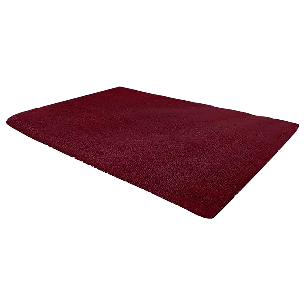 230x160cm Floor Rugs Large Shaggy Rug Area Carpet Bedroom Living Room Mat - Burgundy V63-832101