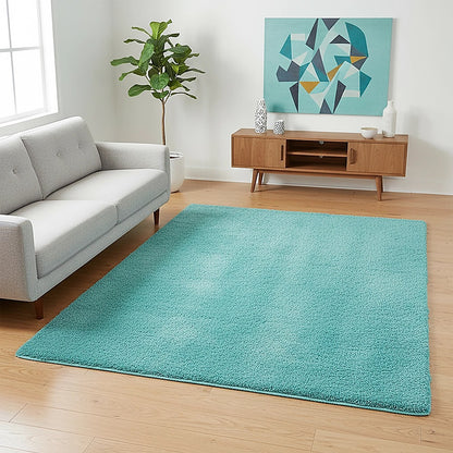 200x140cm Floor Rugs Large Shaggy Rug Area Carpet Bedroom Living Room Mat - Turquoise V63-832111