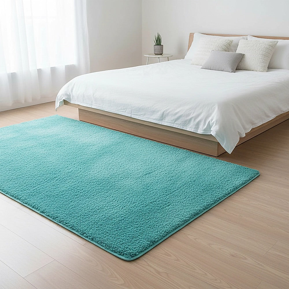 200x140cm Floor Rugs Large Shaggy Rug Area Carpet Bedroom Living Room Mat - Turquoise V63-832111