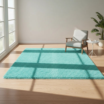230x200cm Floor Rugs Large Shaggy Rug Area Carpet Bedroom Living Room Mat - Turquoise V63-832131
