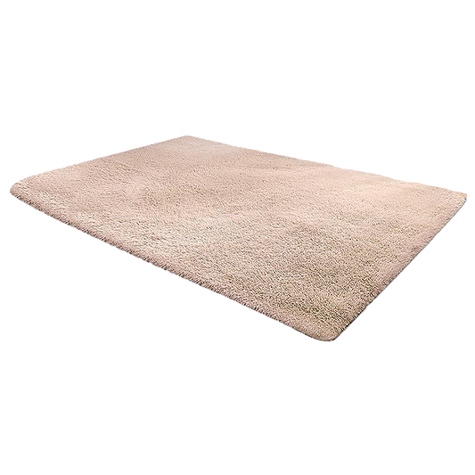 230x160cm Floor Rugs Large Shaggy Rug Area Carpet Bedroom Living Room Mat - Beige V63-832151