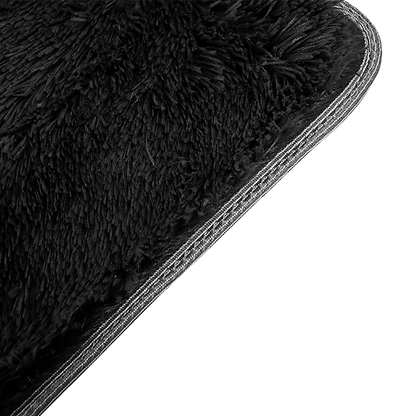 230x200cm Floor Rugs Large Shaggy Rug Area Carpet Bedroom Living Room Mat - Black V63-832191