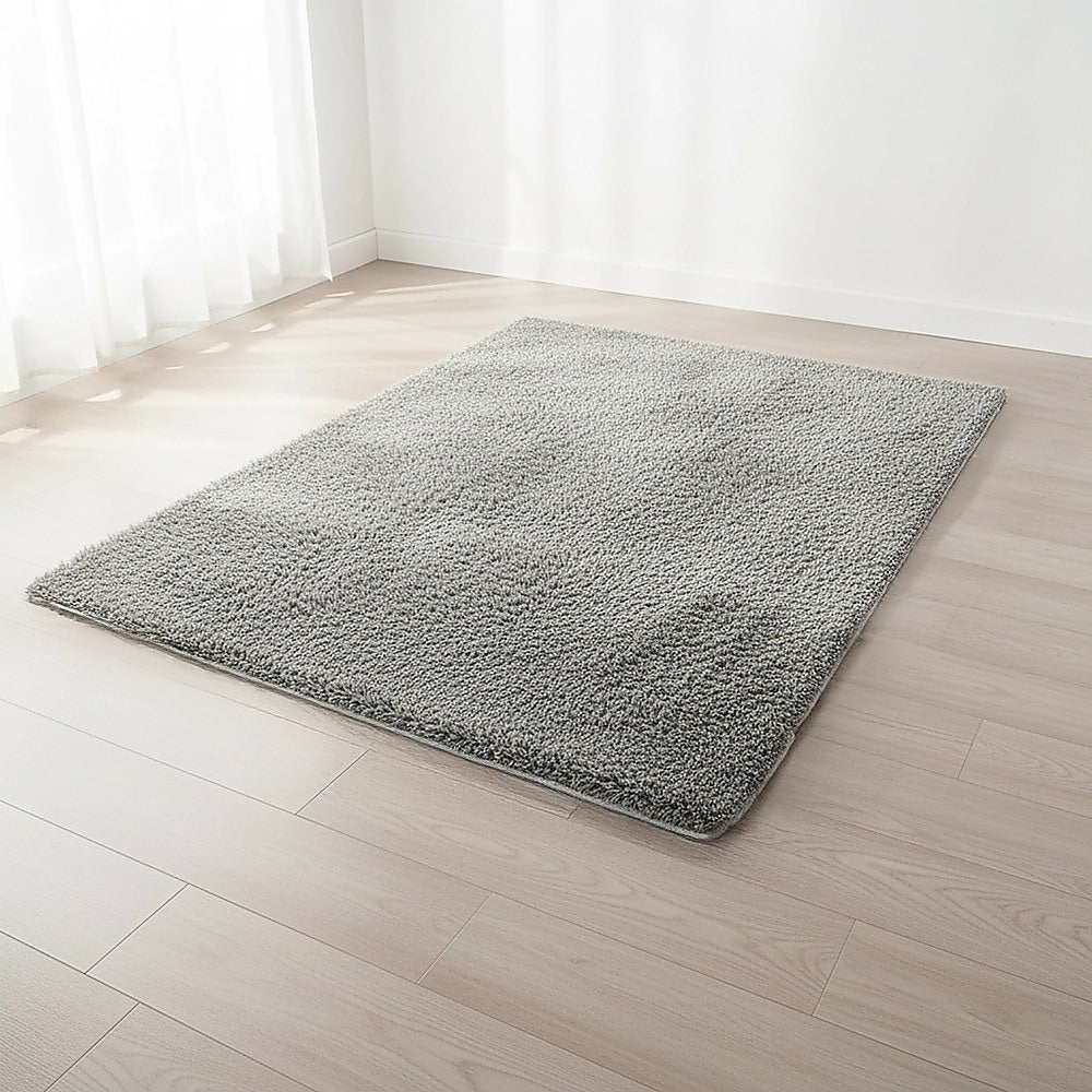 230x160cm Floor Rugs Large Shaggy Rug Area Carpet Bedroom Living Room Mat - Grey V63-832211