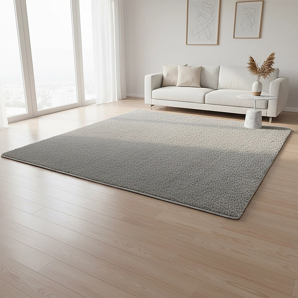 230x200cm Floor Rugs Large Shaggy Rug Area Carpet Bedroom Living Room Mat - Grey V63-832221