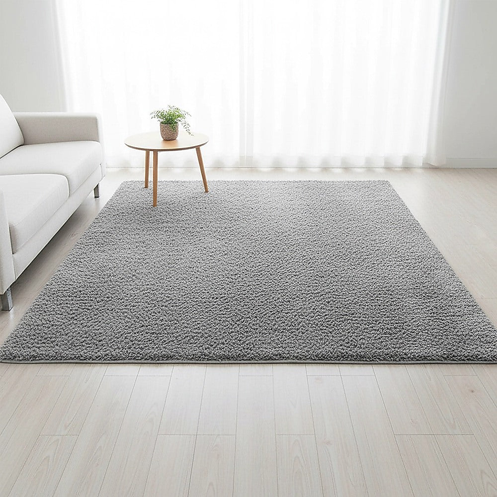 230x200cm Floor Rugs Large Shaggy Rug Area Carpet Bedroom Living Room Mat - Grey V63-832221