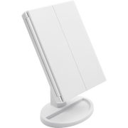 Makeup Mirror With LED Light Standing Mirror Magnifying Tri-Fold Touch V63-832231