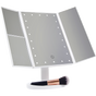 Makeup Mirror With LED Light Standing Mirror Magnifying Tri-Fold Touch V63-832231