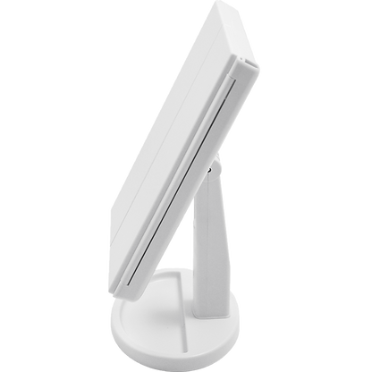 Makeup Mirror With LED Light Standing Mirror Magnifying Tri-Fold Touch V63-832231