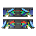 9 in 1 Push Up Board Yoga Bands Fitness Workout Train Gym Exercise Pushup Stand V63-832261