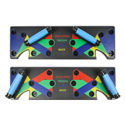 9 in 1 Push Up Board Yoga Bands Fitness Workout Train Gym Exercise Pushup Stand V63-832261