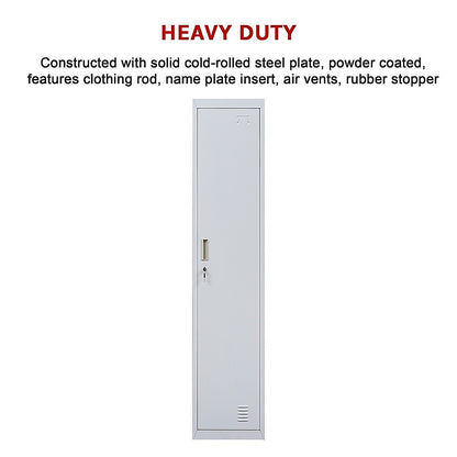 One-Door Office Gym Shed Clothing Locker Cabinet V63-832321