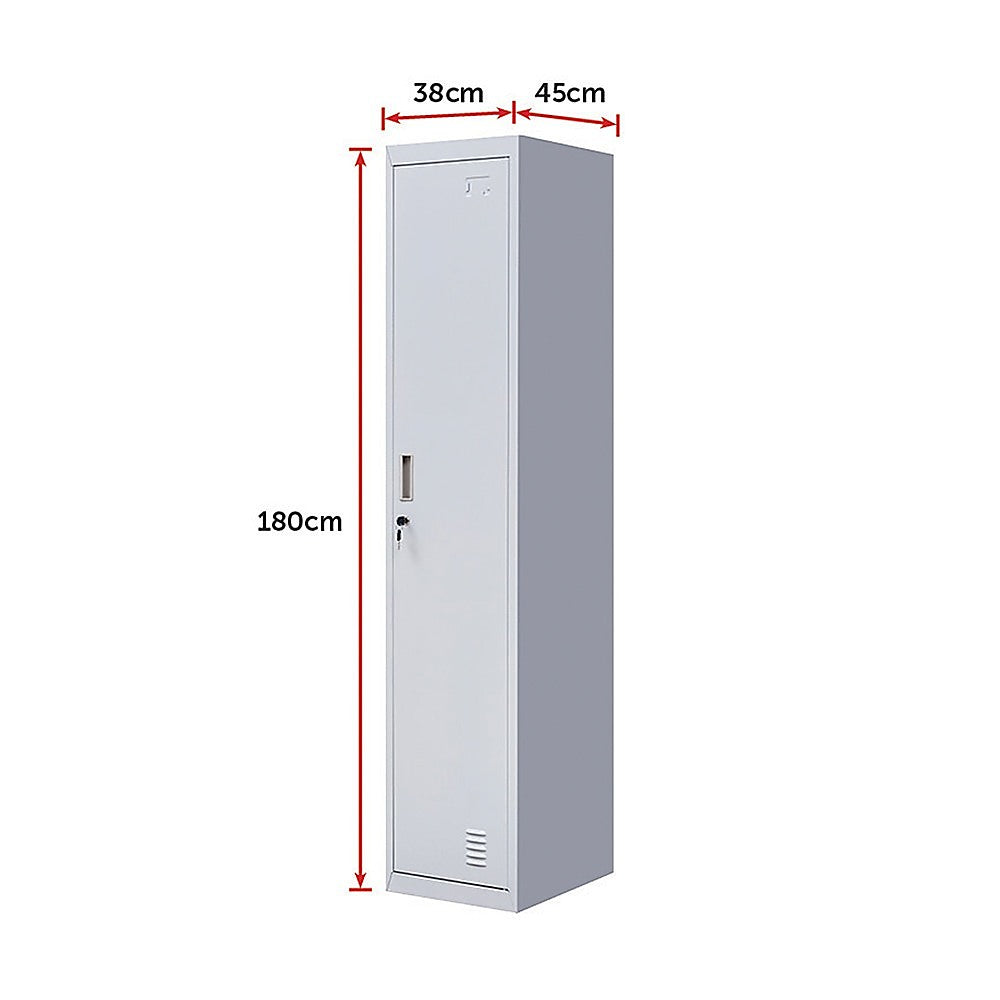 One-Door Office Gym Shed Clothing Locker Cabinet V63-832321