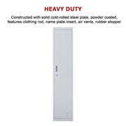 One-Door Office Gym Shed Clothing Locker Cabinet V63-832331