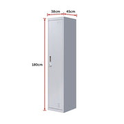 One-Door Office Gym Shed Clothing Locker Cabinet V63-832341